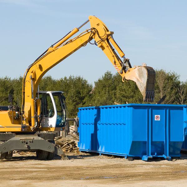 can i choose the location where the residential dumpster will be placed in Kittredge CO